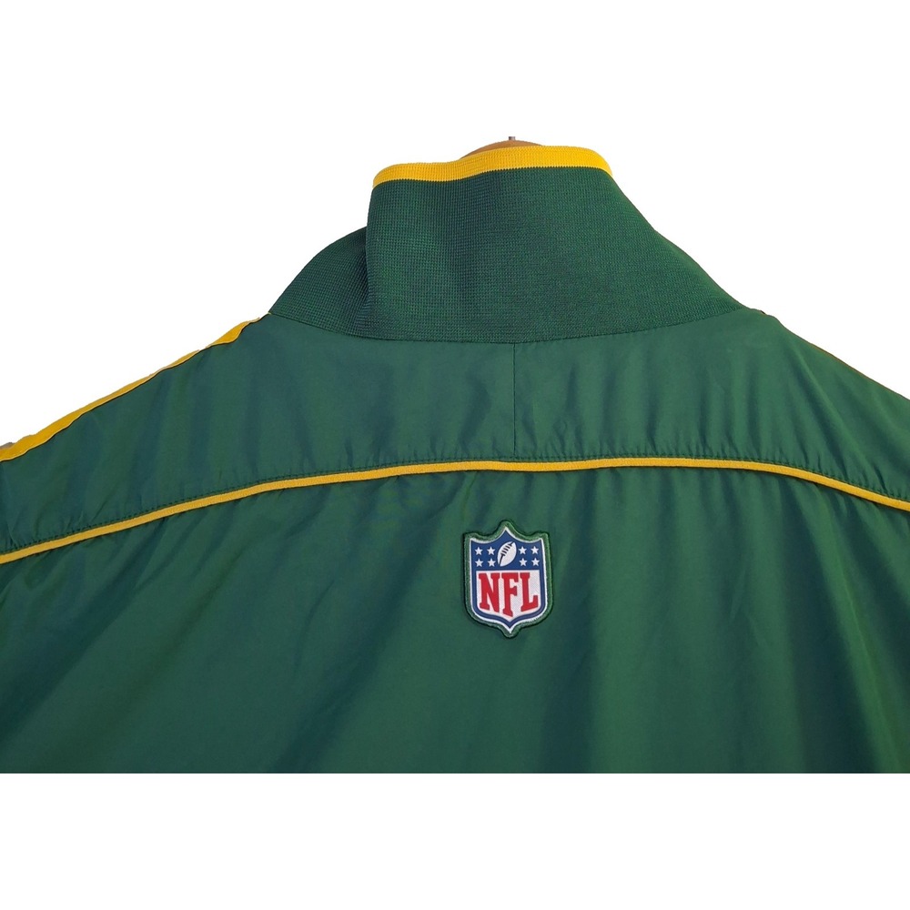 Green Bay Packers 1/4 Zip Windbreaker Men's Small* NFL Nike On Field Green Lined - Picture 6 of 10